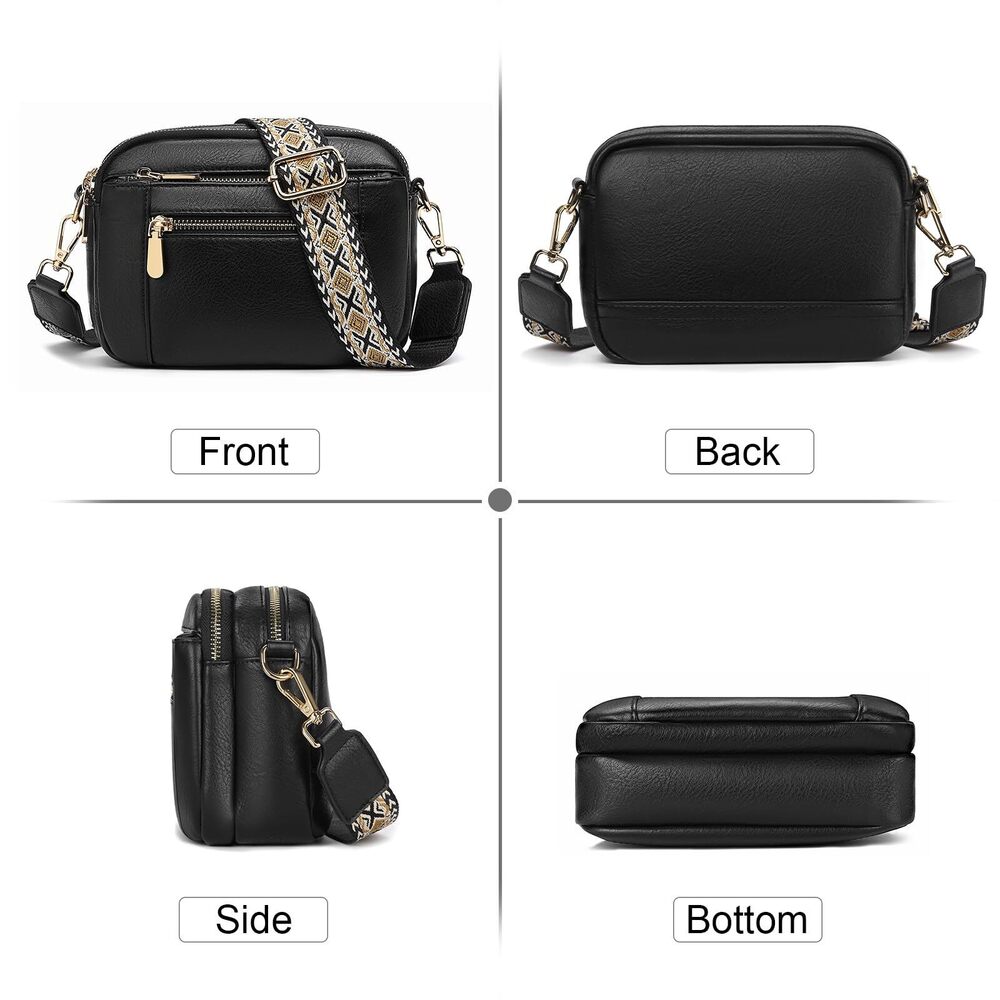 7552 Crossbody Purses Small Crossbody Bags Vegan Leather Trendy Shoulder - Picture 7 of 7